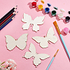 48Pcs 4 Style Unfinished Wood Cutouts WOOD-GO0001-01-7