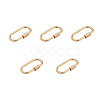 Brass Screw Carabiner Lock Charms ZIRC-E164-12G-2