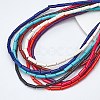 8 Strands 8 Colors Synthetic Turquoise Beads Strands G-OC0002-11-4
