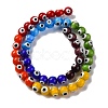 Chakra Theme Handmade Evil Eye Lampwork Beads Strands LAMP-G164-06B-2