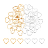 50Pcs 2 Colorsc Brass Linking Rings KK-UN0005-67-1
