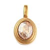Golden Plated 304 Stainless Steel Rhinestone Pendants STAS-Q253-01G-03-1
