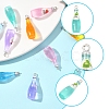 10Pcs 5 Styles Opaque Resin Pendants RESI-FS0001-91-3