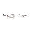 Tibetan Style Alloy S-Hook Clasps TIBE-L003-031AS-2