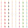 SUPERFINDINGS 8 Sets Awareness Ribbon Alloy Enamel Pendant Decorations HJEW-FH0001-42-1