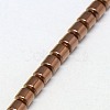 Electroplate Non-magnetic Synthetic Hematite Beads Strands X-G-J163-3x3mm-01-3