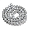 Electroplate Opaque Glass Beads Strands EGLA-A035-P8mm-A22-2