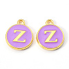 Golden Plated Alloy Enamel Charms ENAM-S118-10Z-1