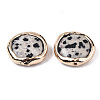Natural Dalmatian Jasper Beads G-S359-112-2