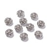 Alloy Rhinestone European Beads X-CPDL-H998-18-2