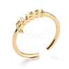 Constellation/Zodiac Sign Brass Cuff Rings RJEW-O042-06G-H-2