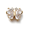 Brass Micro Pave Cubic Zirconia Pendants KK-D312-13G-1
