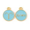 Alloy Enamel Pendants ENAM-S124-01B-16A-2