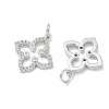 SHEGRACE Brass Micro Pave Clear Cubic Zirconia Pendants XGRQ3P670-637P-2