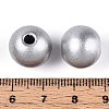 Spray Painted Round Natural Schima Wood Beads WOOD-A018-14mm-02-3