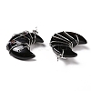 Natural Obsidian Pendants G-B023-01P-01-3