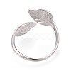 304 Stainless Steel Cuff Open Rings for Women RJEW-N052-26P-3