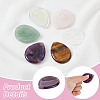 6Pcs 6 Styles Natural & Synthetic Gemstone Teardrop Decorations AJEW-GA0007-89-4