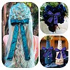 3 Rolls 3 Colors Polyester Frayed Ribbon DIY-TA0011-50-7