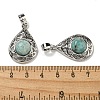 Natural Amazonite Pendants G-Q158-05P-05-3