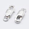 925 Sterling Silver Lobster Claw Clasps X-STER-K167-075E-S-1