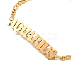 Constellation 202 Stainless Steel Figaro Chain Link Bracelets for Women Men LS-AJEW-U006-01H-2