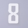 Number Iron On Transfers Applique Hot Heat Vinyl Thermal Transfers Stickers For Clothes Fabric Decoration Badge DIY-WH0148-43H-1