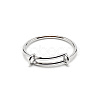 304 Stainless Steel Wire Wrap Expandable Adjustable Ring for Women LS-RJEW-WH0007-01A-P-1