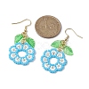 3 Pairs Handmade Seed Beads Dangle Earrings EJEW-MZ00143-4