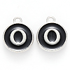 Platinum Plated Alloy Charms ENAM-S118-02O-P-1