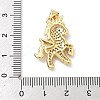 Brass Micro Pave Cubic Zirconia Pendants KK-H537-02G-3