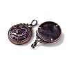 Natural Amethyst Pendants G-A241-02R-21-2