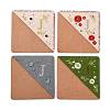 4Pcs Letter Personalized Hand Embroidered Corner Bookmarks JX587J-1