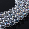 Electroplate Glass Beads Strands EGLA-Q062-8mm-A09-1