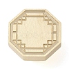 Octagon Frame Brass Stamp Heads AJEW-M037-08G-2