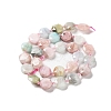 Natural Morganite Beads Strands G-NH0004-019-3