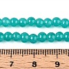 Baking Paint Imitation Jade Glass Round Bead Strands DGLA-Q021-4mm-07-1-4