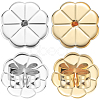 12Pcs 2 Colors Brass Friction Ear Nuts KK-BBC0014-79-1
