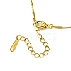 Ion Plating(IP) Initial Letter 304 Stainless Steel Pendant Necklace NJEW-R265-05G-F-3