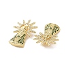 Brass Micro Pave Cubic Zirconia Pendants ZIRC-P106-47G-4