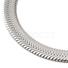 Non-Tarnish Unisex 304 Stainless Steel Herringbone Chains Necklaces NJEW-L173-011-P-2