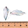 Baking Paint Transparent Glass Pendants DGLA-N014-02E-3