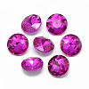 Pointed Back Glass Rhinestone Cabochons RGLA-T029-8mm-10-1