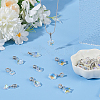 30Pcs 10 Styles Electroplated Glass European Dangle Charms PALLOY-AR00049-4