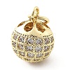 Brass Micro Pave Cubic Zirconia Pendants LS-KK-Q029-02F-G-1