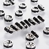 Brass Grade A Rhinestone Spacer Beads RSB034NF-04-1