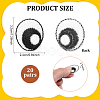 20 Pairs Polyester Cloth Self-adhesive Patches DIY-PH0038-19A-2