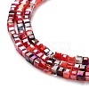 Gradient Color Electroplate Glass Bead Strands X-GLAA-E042-05-B09-4