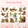 3 Sheets 3 Styles PVC Waterproof Decorative Stickers DIY-WH0404-487-7