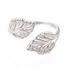 304 Stainless Steel Cuff Open Rings for Women RJEW-N052-26P-2